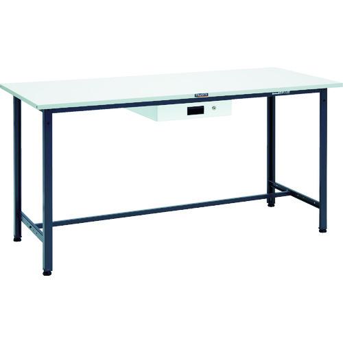 ■TRUSCO 軽荷重立作業台(300kg)HAE型 1800X750XH900 薄型1段引出付 ダークグレー色〔品番:HSAE1800UDK1DG〕【8688722:0】[法人・事業所限定][直送元][店頭受取不可]