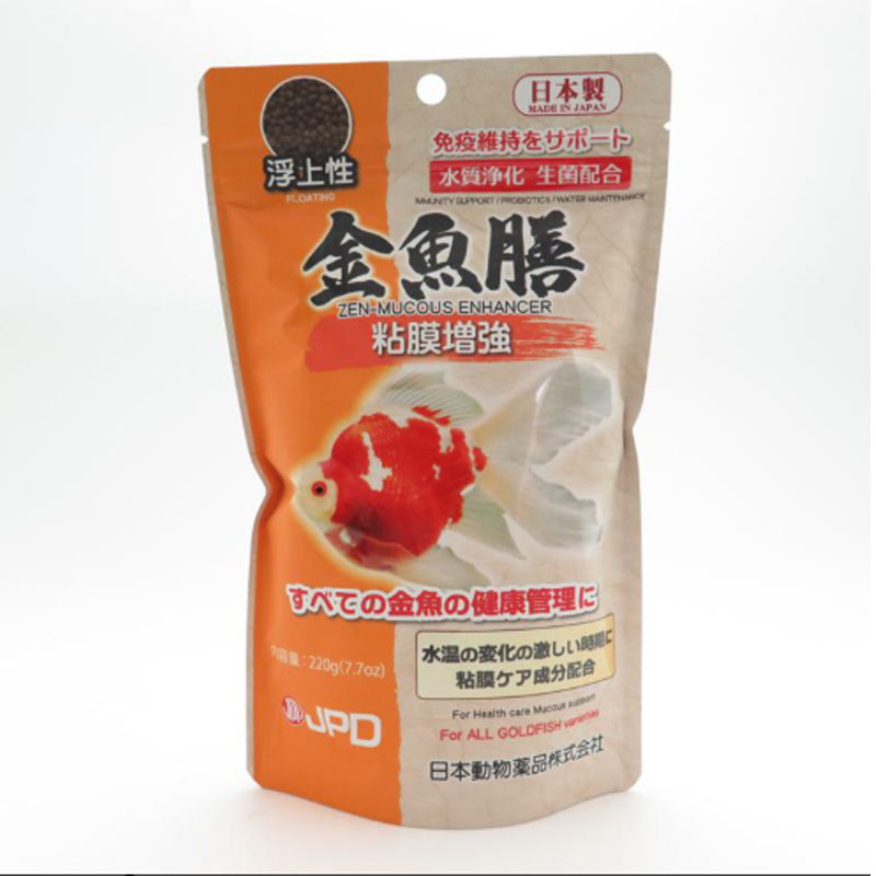 【即納在庫品】 ニチドウ 金魚膳 粘膜増強浮上性 220g