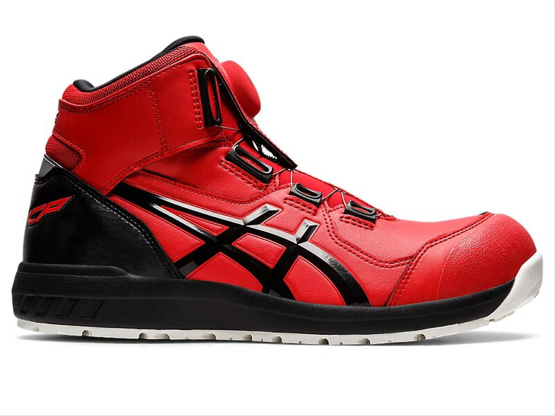 【即納在庫品】 アシックス 安全靴 ウィンジョブ CP304 BOA 3E相当 ハイカット クラシックレッド×ブラック 26.0cm セーフティシューズ 作業靴 先芯 1271A030