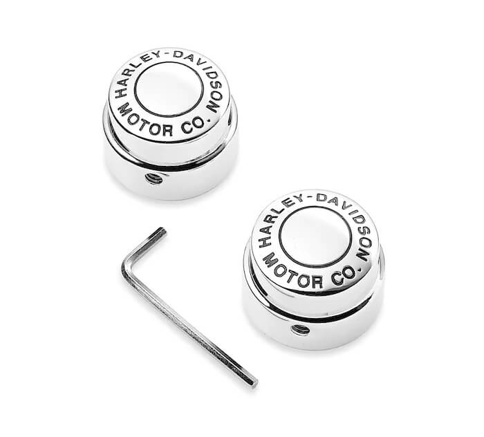 【ハーレー純正】 ハーレーロゴフロントアクセルナットカバー 43864-96