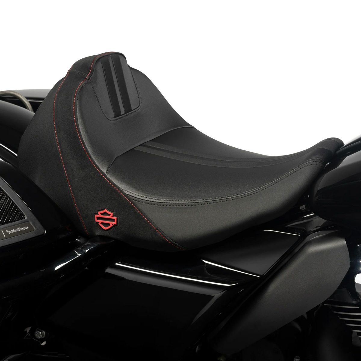 ハーレー純正 2024以降 ツーリング スポーツ ソロ・ツーリングシート (コントラストストライプ)