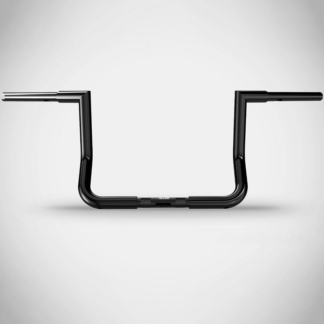 ハーレー 2008〜2023 ストリートグライド、エレクトラグライド バット 12インチ ハンドルバー (グロス..