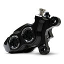 ハーレー ツーリング、ソフテイル、Vロッド、スポーツスター レースシリーズ フロントブレーキキャリパー 右用 (ブラック/ブラック) パフォーマンスマシン