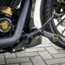 M8 ローライダー/S/ST、ストリートボブ、スタンダード ファントム・フォワードコントロールキット ロング (マットブラック) サンダーバイク