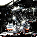 ハーレー 2017〜2020 ツーリング、トライク カットバック フルエキゾーストマフラー (クローム/クローム) ブローパフォーマンスエキゾースト
