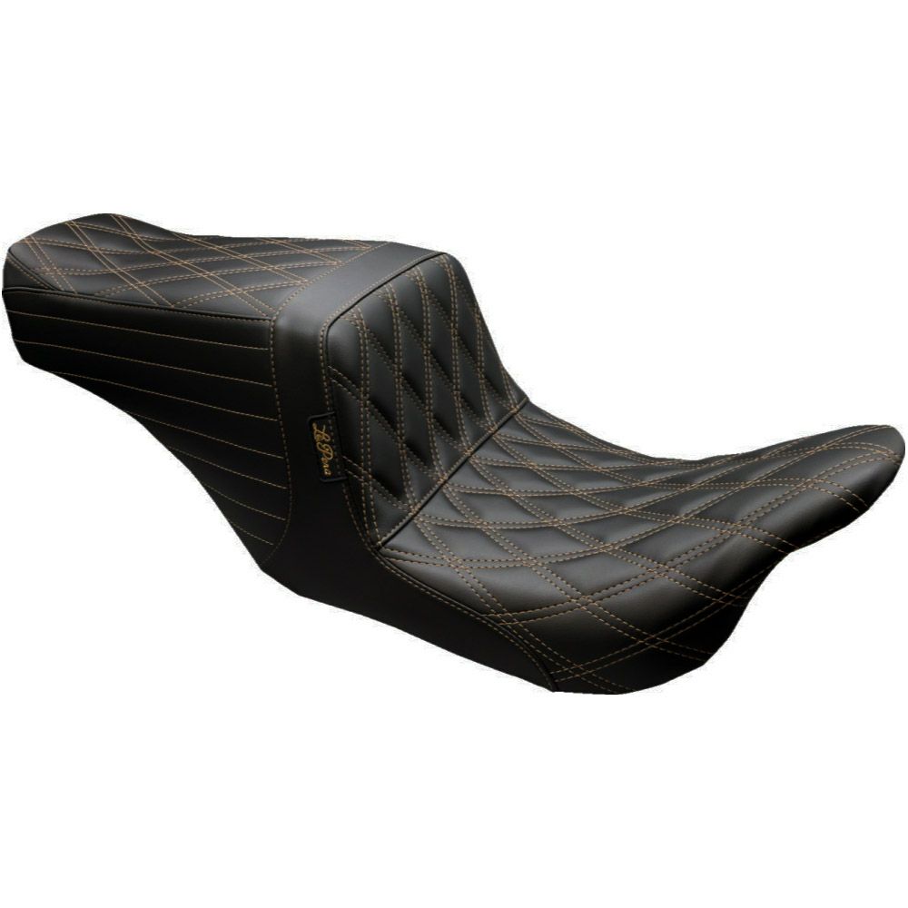 ハーレー 2008〜2023 ツーリング テールウィップ アップフロントシート (ダブルダイアモンドステッチ/..