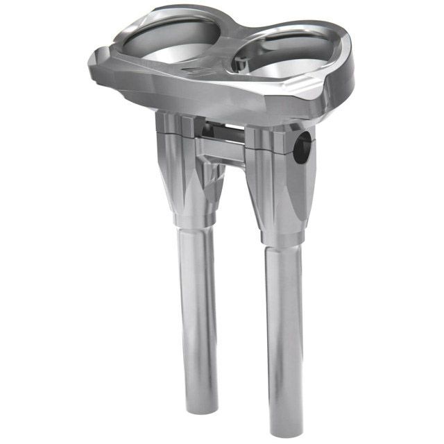 ハーレー 2015以降 ロードグライド アイソレーテッドライザー 10インチ ストレート (シルバー) クラウス