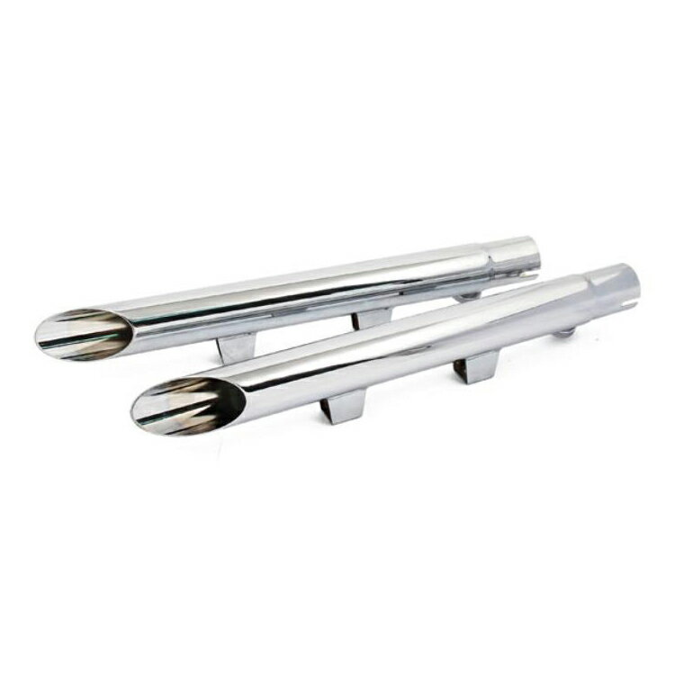 ハーレー 2004〜2013 XL Sportster スリップオンドラッグパイプ クローム 【MCS】