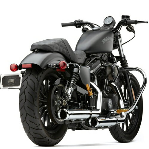 【コブラ】ネイバーヘイター・3インチスリップオンマフラー クローム 2004〜2013 スポーツスター