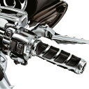 【クリアキン】Kinetic グリップ (クローム&ラバー)ケーブルスロットル車用 6350