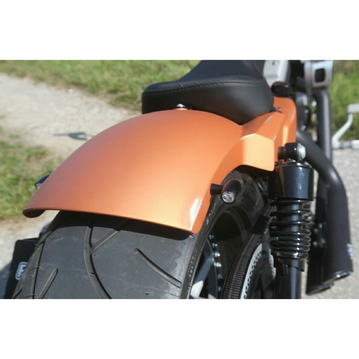 【Ricks Motorcycles】2010～2021 Sportster スチールリアフェンダー 210mmタイヤ用　50-1300210-0