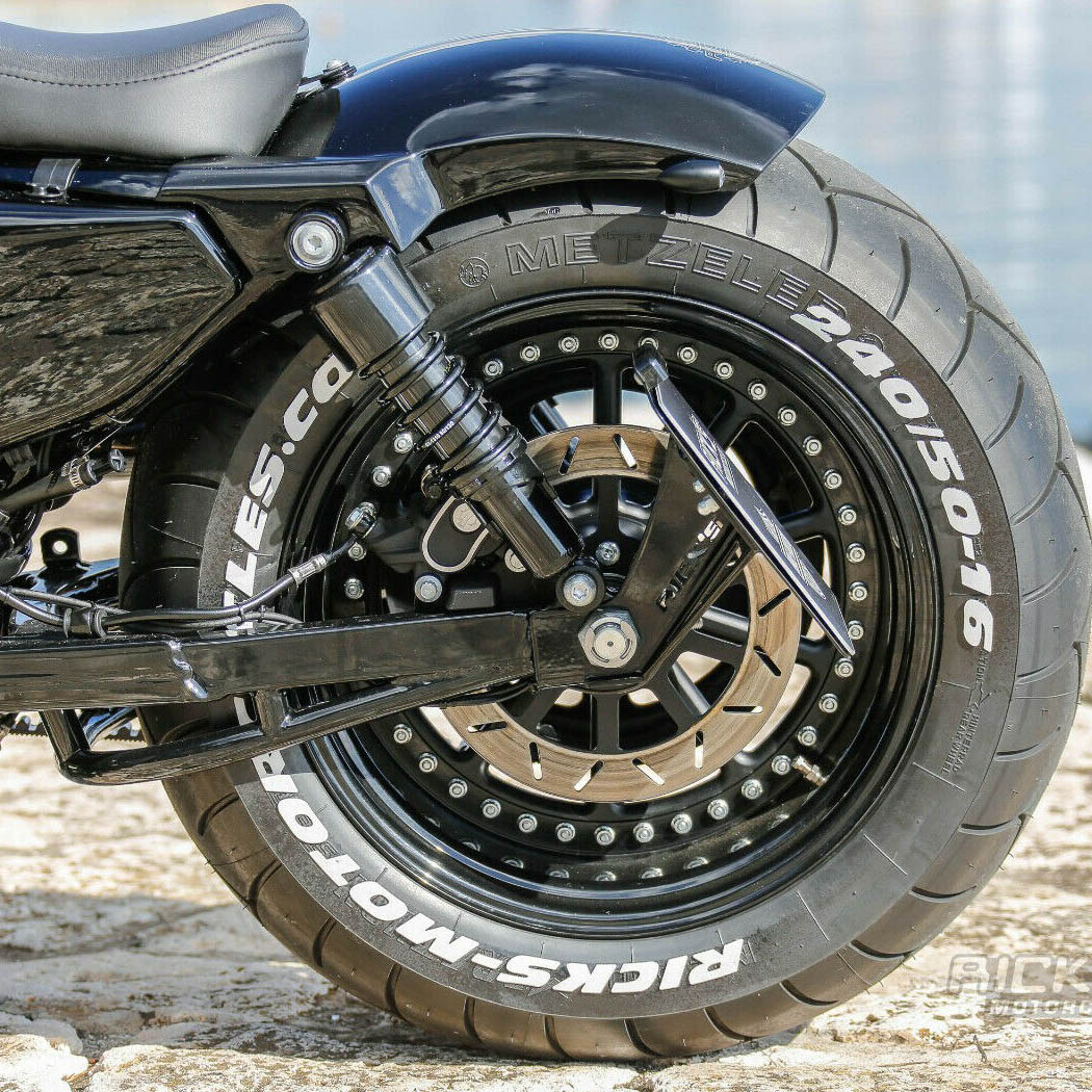 【Ricks Motorcycles】2010～2021 Sportster スチールリアフェンダー 240mmタイヤ用　50-1300240-0