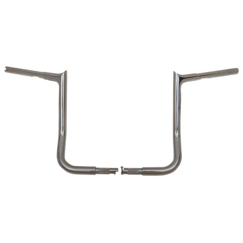 【ファットバガー】905014 1.25インチ EZインストール ポインテッドトップ ハンドルバー 14インチ クロ..