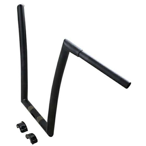 ハーレー用 1.25インチ径 Touringハンドルバー 17インチ フラットブラック 【TODDS CYCLE】0601-3993