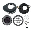 【S&S】M8用 Air Stinger ティアドロップ・ステルスエアクリーナー(ツヤ消し黒パウダーコート)DB-170-0717-SET