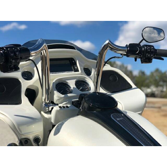 【KST Kustoms】SPEARHEAD 1.5インチ径 3ピース・ハンドルバー 14インチ ポリッシュ　KST-3SH14