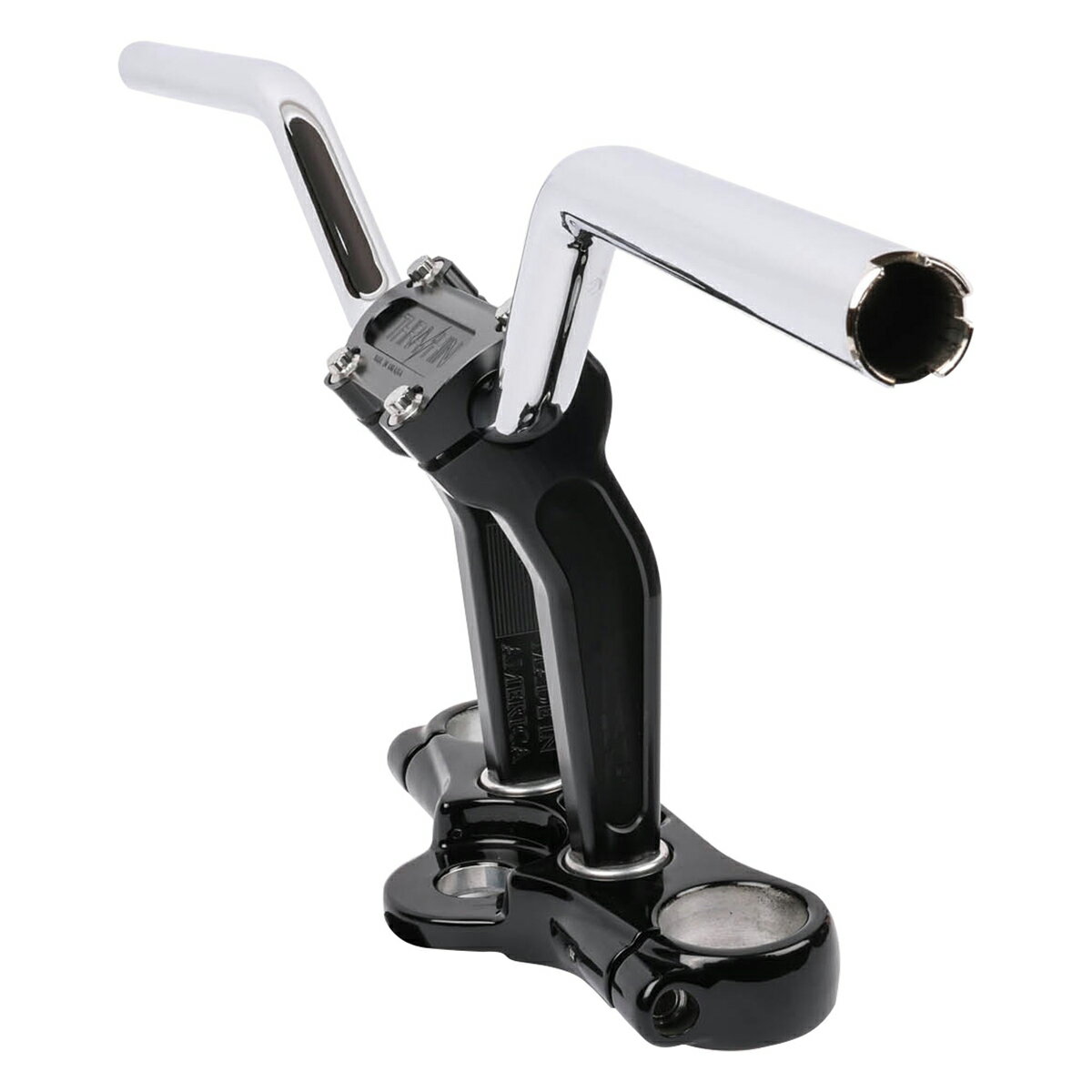 スラッシンサプライ ハーレー用 Aggressive ミッドベンド ハンドルバー クローム TSC-2706-3 (THRASHIN SUPPLY)