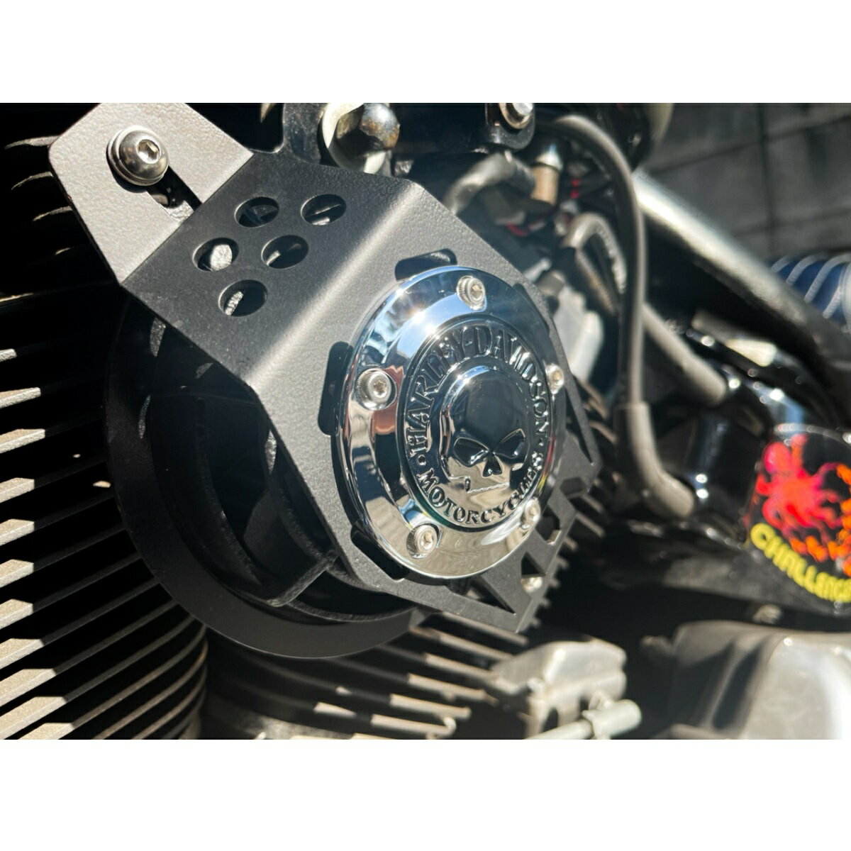 カウベルホーン装着車用シリンダーヘッドクーラーマットブラック【WMW】WMW-CHC02