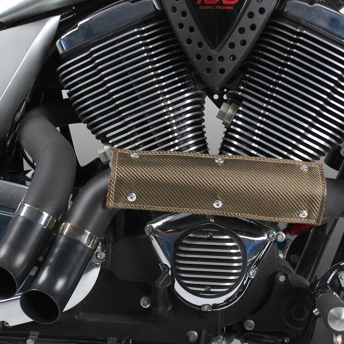 フレキシブル ヒートシールド 4x12インチ チタニウム DEI 902454