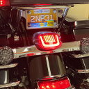 ハーレー用 シーケンシャルLEDテールライト(ライセンスライト有り) クリアレンズ 【HOGWORKZ】HW307112