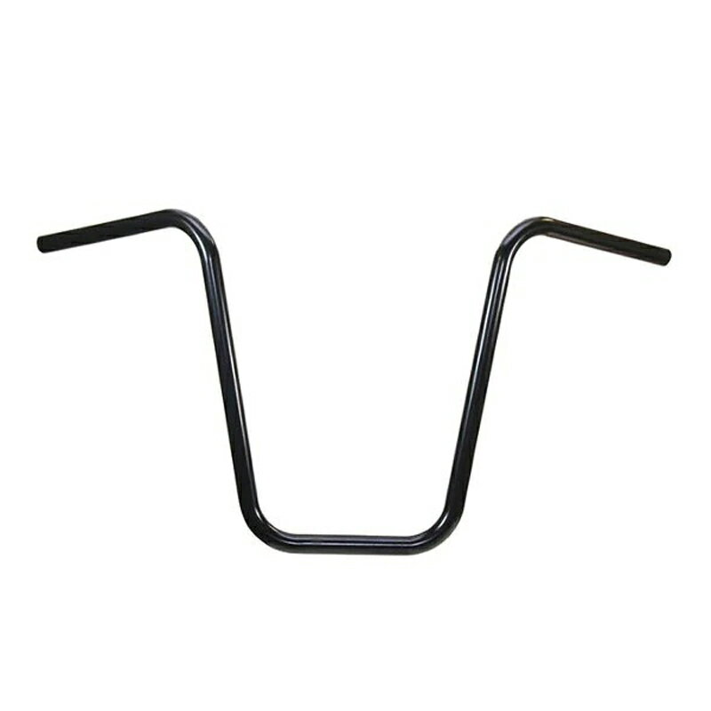 ハーレー 1インチ径 ナロー エイプハンドルバー(ディンプル無) 16インチ ブラック 【TC Bros】101-0109