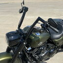 ハーレー ロードキングスペシャル 1.5インチ フラットトップ ハンドルバー/ケーブルキット 14インチ ブラック 【Fat Baggers】619614-B
