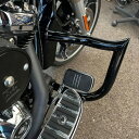 ハーレー ストリートグライド、ロードキング 1.5インチ径チョップドエンジンガード ブラック 【Siouxicide Choppers】CEG-09LFLHX-...