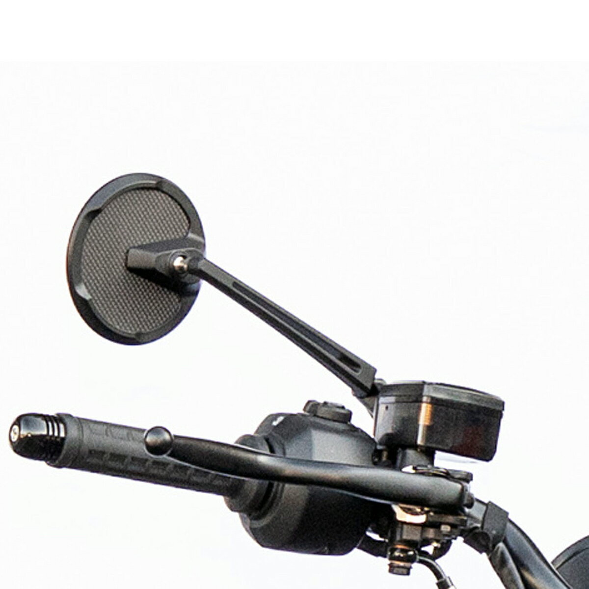 【KIJIMA】 TECH12 ラウンド・ミラー(ロングマウント)203-8093