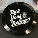 M8ソフテイル ダービーカバー Feelingsロゴ ブラック 【Speed Kings】SK-DER-M8-F-BK