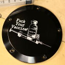 M8ソフテイル ダービーカバー ワクチンロゴ ブラック 【Speed Kings】SK-DER-M8-V-BK