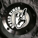 ツインカム ダービーカバー フィンクフィンガーロゴ ブラック 【Speed Kings】SK-DER-TC-FF-BK