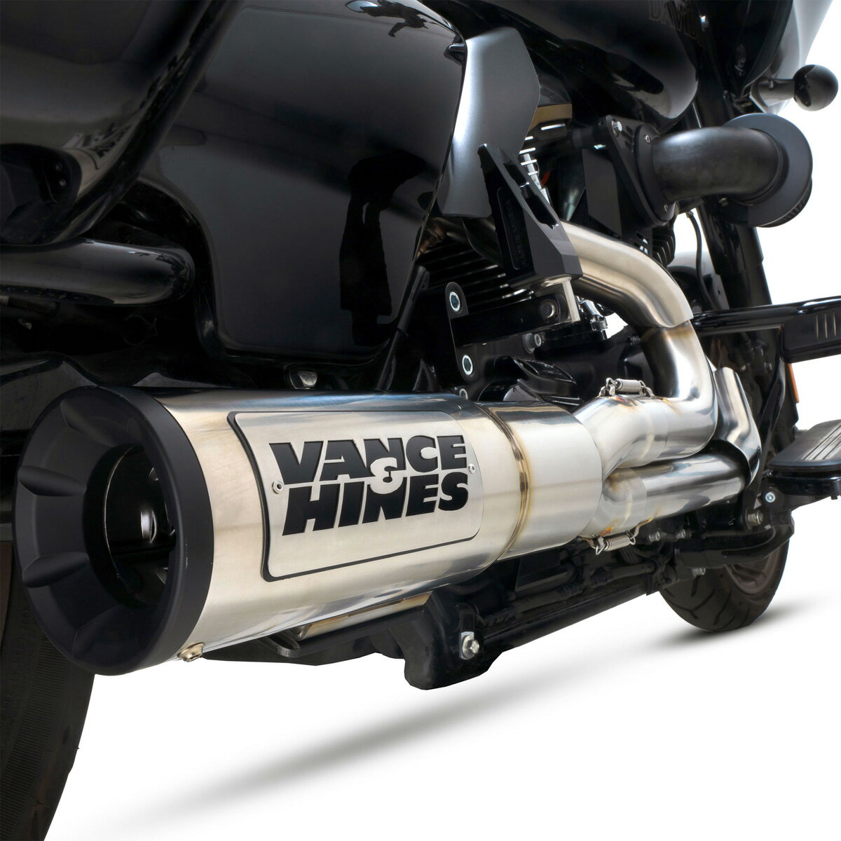 ハーレー M8 ツーリング ハイアウトプット RR 2-1 フルエキゾーストマフラー(ステンレス) 【Vance & Hines】27321