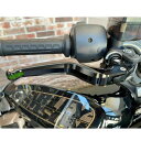 スポーツスターS、ナイトスター アジャスタブル ブレーキ、クラッチレバーセット グリーンエンド 【probrake】HB2047-GR