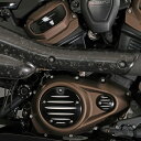 スポーツスターS、ナイトスター、パンアメリカ クラッチカバー (ブラック/シルバー) SPEEDRA ACCHD01BK