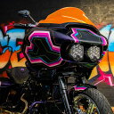 2015ロードグライド用 アイスカラーウインドシールド オレンジアイス 9インチ KWW-01-0633 【Klock Werks】KWW-01-0633