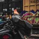 2014以降 FLHT、FLHX KOLOR FLARE ウインドシールド 4インチ オレンジアイス 【KLOCK Werks】KWW-01-0648