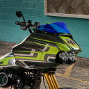 2015以降ロードグライド KOLOR FLARE ウインドシールド 6インチ ブルー 【KLOCK Werks】KWW-01-0665