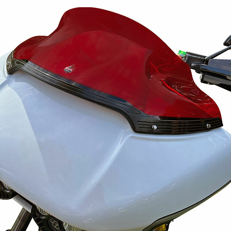 2015以降ロードグライド KOLOR FLARE ウインドシールド 9インチ レッド 【KLOCK Werks】KWW-01-0670