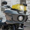 【KLOCK Werks】 KOLOR FLARE ウインドシールド 6インチ イエロー FXLRST、FXRST KWW-02-0624(2)