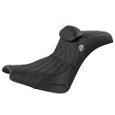 M8 ストリートボブ、スタンダード SDC パフォーマンスグリッパーシート バックレスト付 Saddlemen SC81830DBRT