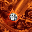 Paul Yaffe Turret フロントアクスルカバー クローム 【ツーリング】YAXLE-08-HT-C