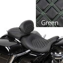 【Factory47】シートセット 3ピース 「Grand Touring 47 Series」 グリーンステッチ ST1003GR