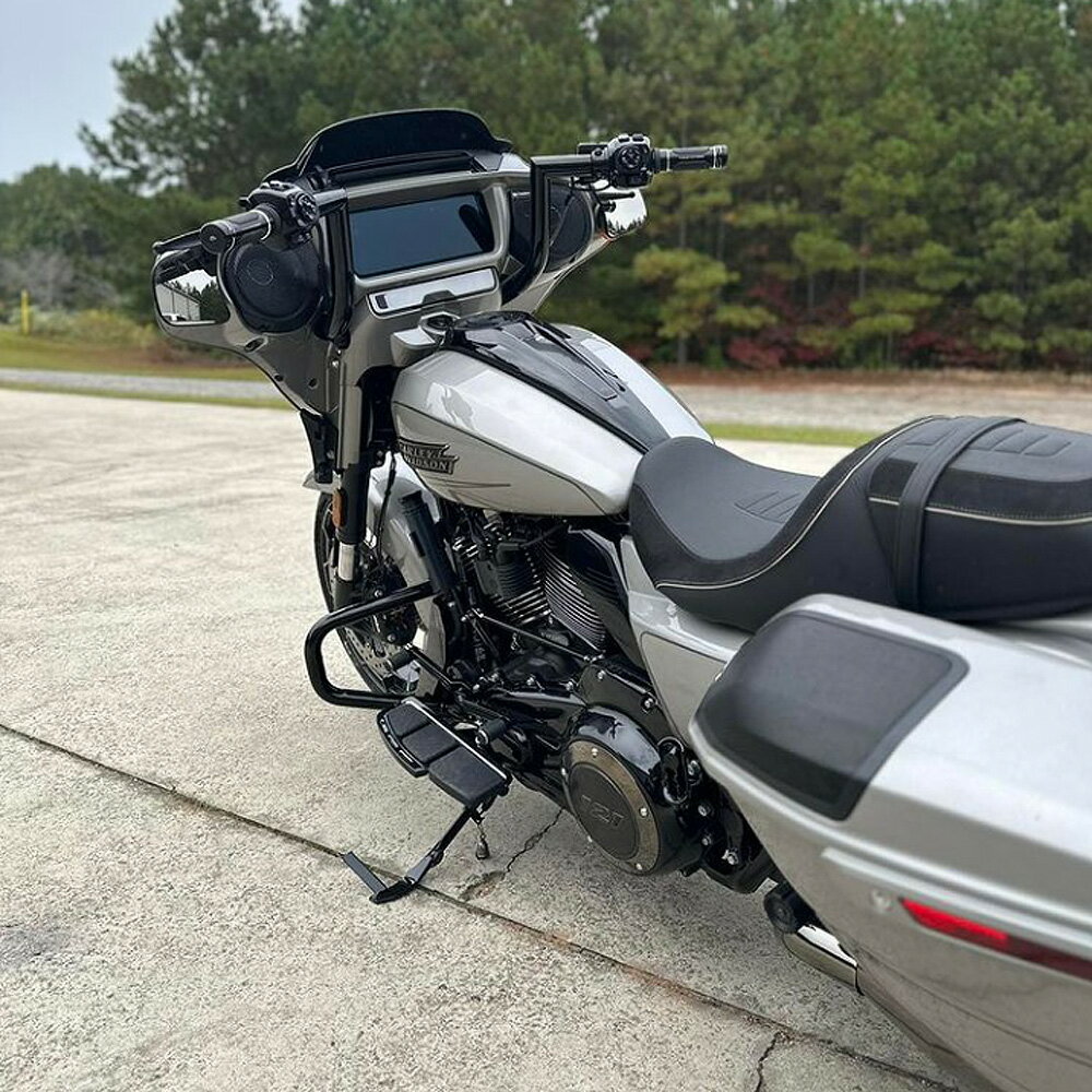 KST Kustoms PATRIOT BAGGER 1.5インチ径 ハンドルバー 12インチ (グロスブラック) 【ストリートグライ..