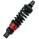 【SOUL】 減衰調整機構付き リアサスペンション ブラック/レッド 12.5インチ M8ソフテイルSRS-M1-RED