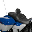 EZ Glide II Drag Specialties専用バックレスト・スモール (ダブルダイアモンドステッチ) 0822-0537