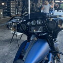 2016〜2020 FLHT、FLHX 1.25インチ ラウンドトップハンドルバー プラグアンドプレイキット 12インチ グロスブラック Fat Baggers