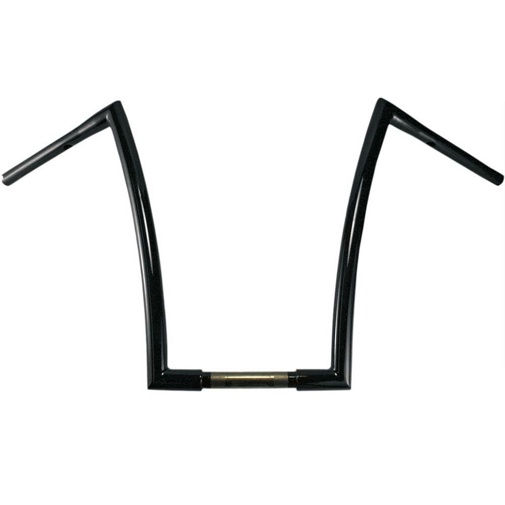 【トッズサイクル】0601-2714 1.25インチ STRIP ハンドルバー グロスブラック　17インチ