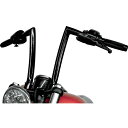 【トッズサイクル】0601-2762 1.25インチ STRIP ハンドルバー グロスブラック 12インチ 2011〜2013 FXS