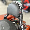 2009以降 ツーリング HALOW シーシーバー/クロスステッチパンチングバックレストパッド付 (クローム) Siouxicide Choppers