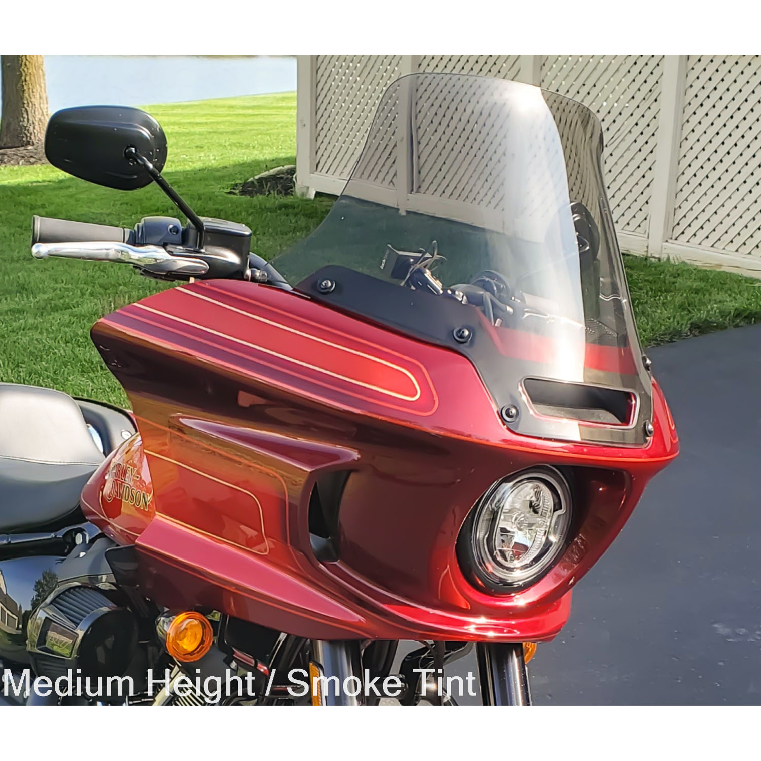 ローライダーST ベント付ウィンドシールド ラージ (スモーク) Clearview Shields